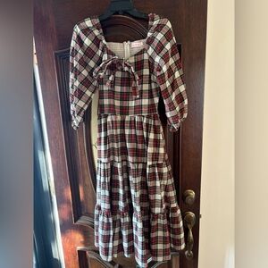 Ivy City Co plaid dress small